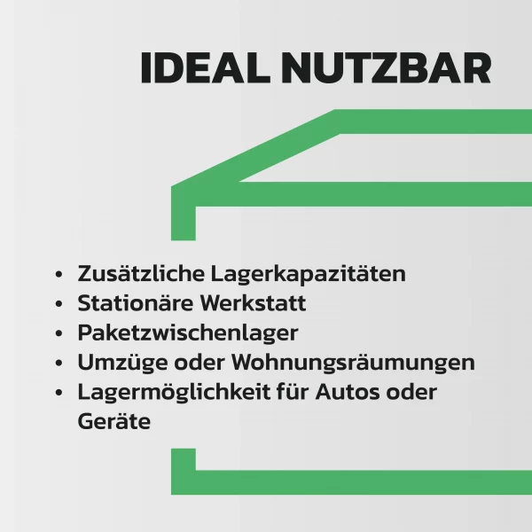 Mobiler Lagercontainer 20 Fuß mieten und Rundbogenhalle von smartLager – flexible, wetterfeste Lagerlösungen für Industrie, Gewerbe und Baustellen bundesweit kaufen oder mieten.